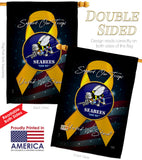 Support Seabees - Military Americana Vertical Impressions Decorative Flags HG108652 Made In USA