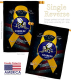 Support Seabees - Military Americana Vertical Impressions Decorative Flags HG108652 Made In USA