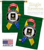 Support Army Troops - Military Americana Vertical Impressions Decorative Flags HG108654 Made In USA