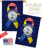 Support Air National Guard Troops - Military Americana Vertical Impressions Decorative Flags HG108657 Made In USA