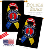 Support Army National Guard Troops - Military Americana Vertical Impressions Decorative Flags HG108658 Made In USA