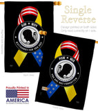 Support POW MIA Troops - Military Americana Vertical Impressions Decorative Flags HG108663 Made In USA