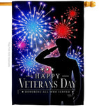 Honoring Who Served - Military Americana Vertical Impressions Decorative Flags HG108668 Made In USA