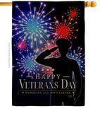 Honoring Who Served - Military Americana Vertical Impressions Decorative Flags HG108668 Made In USA