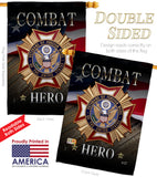 Veterans Hero - Military Americana Vertical Impressions Decorative Flags HG137166 Made In USA