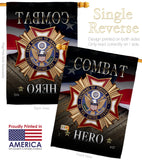 Veterans Hero - Military Americana Vertical Impressions Decorative Flags HG137166 Made In USA