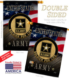 US Army Soldier for Life - Military Americana Vertical Impressions Decorative Flags HG137170 Made In USA