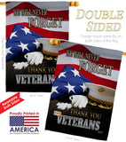 We will Never Forget - Military Americana Vertical Impressions Decorative Flags HG137171 Made In USA