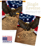 We the People - Military Americana Vertical Impressions Decorative Flags HG137175 Made In USA