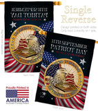 Patriot Day 911 - Military Americana Vertical Impressions Decorative Flags HG137288 Made In USA