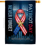 911 Never Forget - Military Americana Vertical Impressions Decorative Flags HG137290 Made In USA