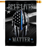 Blue Live Matter - Military Americana Vertical Impressions Decorative Flags HG137293 Made In USA