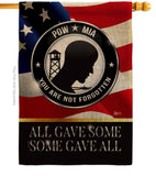 Not Forgotten POW MIA - Military Americana Vertical Impressions Decorative Flags HG140000 Made In USA