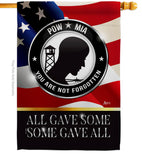 Not Forgotten POW MIA - Military Americana Vertical Impressions Decorative Flags HG140000 Made In USA