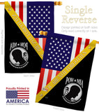 You Not Forgotten - Military Americana Vertical Impressions Decorative Flags HG140014 Made In USA