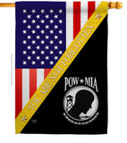 You Not Forgotten - Military Americana Vertical Impressions Decorative Flags HG140014 Made In USA