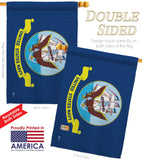 Navy - Military Americana Vertical Impressions Decorative Flags HG140306 Made In USA