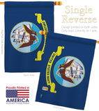 Navy - Military Americana Vertical Impressions Decorative Flags HG140306 Made In USA