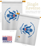 Coast Guard - Military Americana Vertical Impressions Decorative Flags HG140312 Made In USA