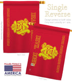 Marine Bull Dogs - Military Americana Vertical Impressions Decorative Flags HG140313 Made In USA