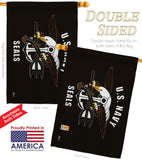 Navy Seals - Military Americana Vertical Impressions Decorative Flags HG140319 Made In USA