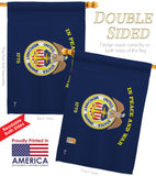 Merchant Marine - Military Americana Vertical Impressions Decorative Flags HG140347 Made In USA