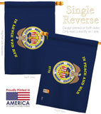 Merchant Marine - Military Americana Vertical Impressions Decorative Flags HG140347 Made In USA