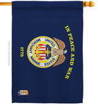 Merchant Marine - Military Americana Vertical Impressions Decorative Flags HG140347 Made In USA