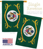 Retired Army - Military Americana Vertical Impressions Decorative Flags HG140354 Made In USA