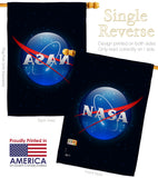 NASA - Military Americana Vertical Impressions Decorative Flags HG140602 Made In USA