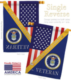 Home of Air Force - Military Americana Vertical Impressions Decorative Flags HG140606 Made In USA