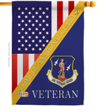 Home of Air National Guard - Military Americana Vertical Impressions Decorative Flags HG140610 Made In USA