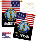 US Army National Guard Veteran - Military Americana Vertical Impressions Decorative Flags HG140619 Made In USA