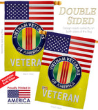 US Vietnam War - Military Americana Vertical Impressions Decorative Flags HG140621 Made In USA