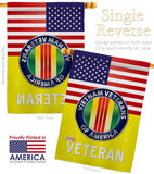 US Vietnam War - Military Americana Vertical Impressions Decorative Flags HG140621 Made In USA