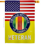 US Vietnam War - Military Americana Vertical Impressions Decorative Flags HG140621 Made In USA