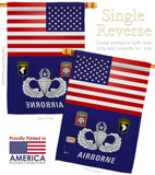 US Airborne - Military Americana Vertical Impressions Decorative Flags HG140624 Made In USA