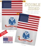 US Army - Military Americana Vertical Impressions Decorative Flags HG140700 Made In USA