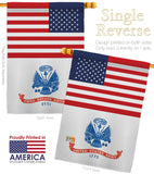 US Army - Military Americana Vertical Impressions Decorative Flags HG140700 Made In USA