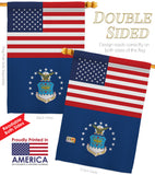 US Air Force - Military Americana Vertical Impressions Decorative Flags HG140717 Made In USA