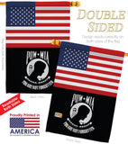 US POW/MIA - Military Americana Vertical Impressions Decorative Flags HG140732 Made In USA