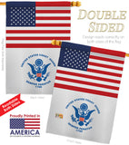 US Coast Guard - Military Americana Vertical Impressions Decorative Flags HG140734 Made In USA