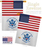 US Coast Guard - Military Americana Vertical Impressions Decorative Flags HG140734 Made In USA