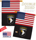 US 101st. Airborne - Military Americana Vertical Impressions Decorative Flags HG140737 Made In USA