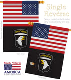 US 101st. Airborne - Military Americana Vertical Impressions Decorative Flags HG140737 Made In USA