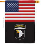 US 101st. Airborne - Military Americana Vertical Impressions Decorative Flags HG140737 Made In USA