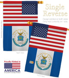 US Retired Air Force - Military Americana Vertical Impressions Decorative Flags HG140748 Made In USA