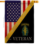 Home of Special Forces Airborne - Military Americana Vertical Impressions Decorative Flags HG140889 Made In USA