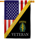 Home of Special Forces Airborne - Military Americana Vertical Impressions Decorative Flags HG140889 Made In USA