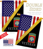 Home of 82nd Airborne - Military Americana Vertical Impressions Decorative Flags HG140891 Made In USA